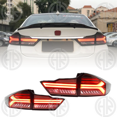Smoked Tail Lights for Honda City Sleek Backlight Upgrade with Modern Design