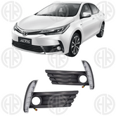 Toyota Corolla Fog Lights with LED DRL Cover Bright & Durable Illumination