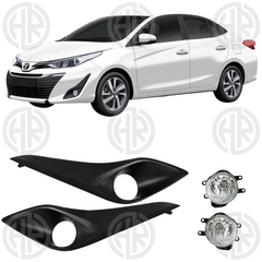 Toyota Yaris Fog Lamp Kit with Covers Clear Visibility in All Conditions
