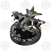 Solar Rotating Airplane Air Freshener Fun & Stylish Car Accessory