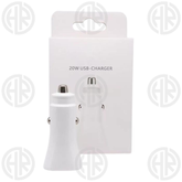 Car Wireless Charger Dual Port 20W Fast Charging for All Smartphones