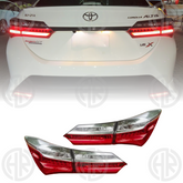 Corolla Back Lamps Pair (2017–2021) Sleek Face Lift LED Tail Lights