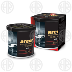 Areon Gel Sport Lux Gold Gel Perfume Long Lasting Car Air Freshener