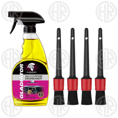 Gladiator GT89 Multi Purpose Car Engine Degreaser with Detailing Brush (5 Pcs Set)
