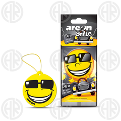 Areon Smile Card Black Crystal Hanging Perfume Fresh Car Fragrance