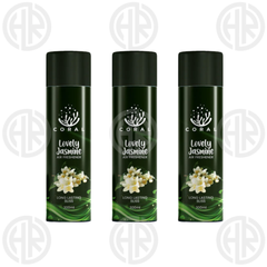 Coral Jasmine Air Freshener 3-Pack (300ml) Long Lasting Room & Car Fragrance
