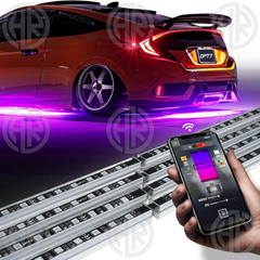 RGB LED Underglow Strip Lights for Cars Multi Mode Neon Lighting Kit, Waterproof