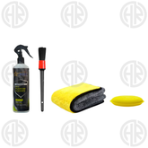 4-in-1 Ultimate Car Detailing Kit Cleaner Spray, Microfiber, Brush & Pad