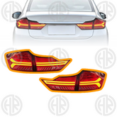 Honda City 2022 Lava Red LED Backlights with Dynamic Turn Signals