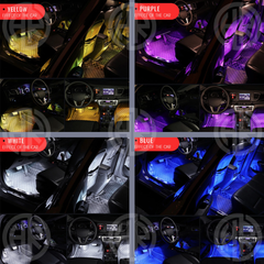 Car Interior LED Ambience Lighting Dynamic Multi Color Effects