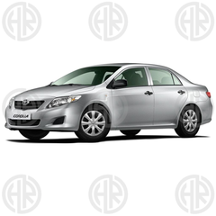 Toyota Corolla 7D Floor Mats Black (2009-2014) Premium 3 Piece Set