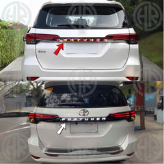 Toyota Fortuner LED Trunk Garnish Chrome (2016-2021) Stylish Rear Upgrade with Illumination