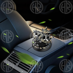 Solar Rotating Airplane Air Freshener Fun & Stylish Car Accessory