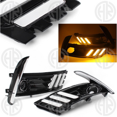 Toyota Corolla Fog Lamp DRL Chrome Covers Mustang Style Upgrade (2017-2021)