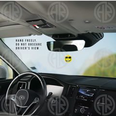 Areon Smile Card Black Crystal Hanging Perfume Fresh Car Fragrance