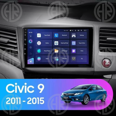 Civic Rebirth Android Touchscreen Panel Modern Car Interior Upgrade