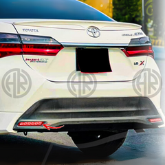 Toyota Corolla X Back Bumper Light in Red Dragon Scale Style