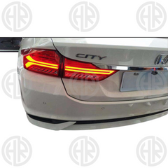 Honda City 2022 Lava Red LED Backlights with Dynamic Turn Signals