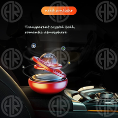 360° Rotating Solar Car Air Freshener Galaxy Fragrance, Long Lasting