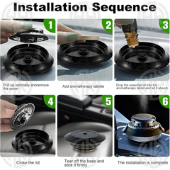 Solar Car Perfume UFO Air Freshener Unique, Long Lasting Fragrance