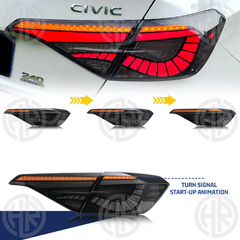 Smoked Tail Lights for Honda Civic – Sleek Backlight Upgrade with Modern Design