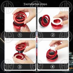 360° Rotating Solar Car Air Freshener Galaxy Fragrance, Long Lasting