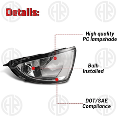 Honda Civic 2004-2005 Fog Lamp Kit Long Lasting OEM Fit & Reliable Safety