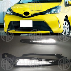 Toyota Vitz Kaier LED DRL Fog Lights TY-110 (2015-2016) – Enhanced Visibility & Style