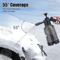 Portable Foam Sprayer 2L Snow Foam High Pressure Pneumatic Car Wash Sprayer with 2 Nozzles (Foam + Spray) Best for Exterior Cleaning All Cars