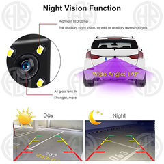 Universal Rear View Camera for Cars with 4 LED Night Vision