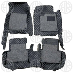 Honda Civic X Luxury 9D Floor Mats 2016-21 Stylish Black 3Pcs Car Mats