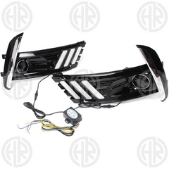 Toyota Corolla Fog Lamp DRL Chrome Covers Mustang Style Upgrade (2017-2021)