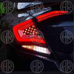 Snake Style Backlights for Honda Civic X (2016–2021) | Custom LED Tail Lights
