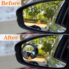 Universal Car Blind Spot Mirror 360° Rotatable Wide Angle Round Rear View Side Mirror 2 Pcs Fit for All Cars, SUVs & Jeeps