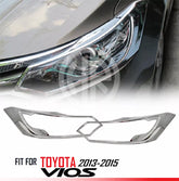 Toyota Yaris Headlight Chrome Cover – Elegant Chrome Trim for 2018–2023 Models