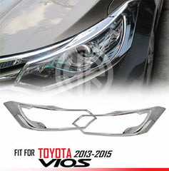 Toyota Yaris Headlight Chrome Cover – Elegant Chrome Trim for 2018–2023 Models