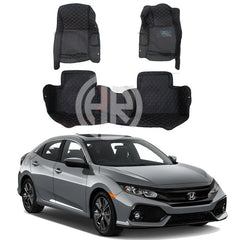 Honda Civic X 7D Mats (2016-24) Waterproof Non Slip & Stylish