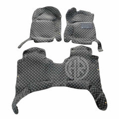 Toyota Hilux Revo 7D Mats Black Diamond Stitched All Weather Protection