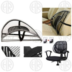 Universal Mesh Back Support Cushion for Car & Office Ergonomic Lumbar Massage Pad for Pain Relief