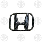 Honda Civic Steering Monogram Red Forged Carbon Fiber Interior Emblem