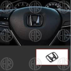 Honda Civic Steering Monogram Red Forged Carbon Fiber Interior Emblem