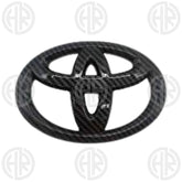 Toyota Corolla Carbon Fiber Steering Wheel Emblem Sporty Red Design