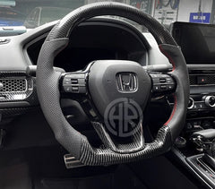 Honda Civic 2022 Carbon Fiber Steering Wheel Lightweight & Stylish Design