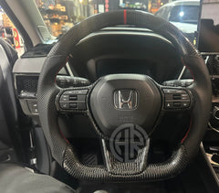 Honda Civic 2022 Carbon Fiber Steering Wheel Lightweight & Stylish Design