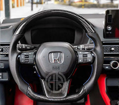 Honda Civic 2022 Carbon Fiber Steering Wheel Lightweight & Stylish Design