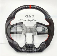 Honda Civic 2022 Steering Wheel Upgrade Hydro Dipped Carbon Look