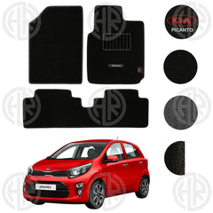 KIA Picanto 2019-2023 Heavy Texture Carpet Mats Luxury Interior Upgrade