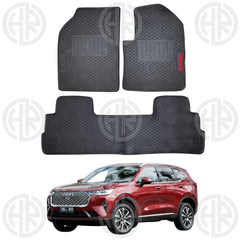 Haval H6 2021-2024 PVC Rubber Latex Mats Black Waterproof Car Floor Mats
