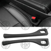 Universal Car Seat Gap Filler Organizer 2 PCS PU Leather Car Seat Storage Box Waterproof Auto Interior Pocket Anti Drop Gap Plug for Phone, Coins, Keys (Black)