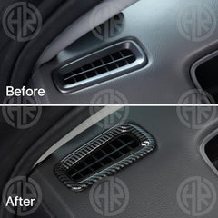 Honda Civic Carbon Fiber AC Vent Frame 2022 Luxury Cabin Accessory (2pcs)